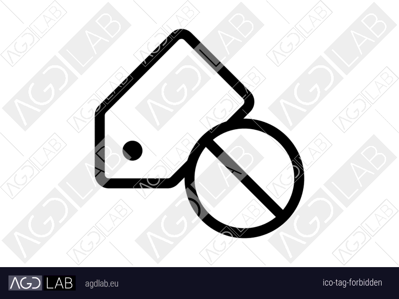 Tag forbidden icon