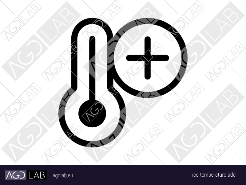Temperature add icon