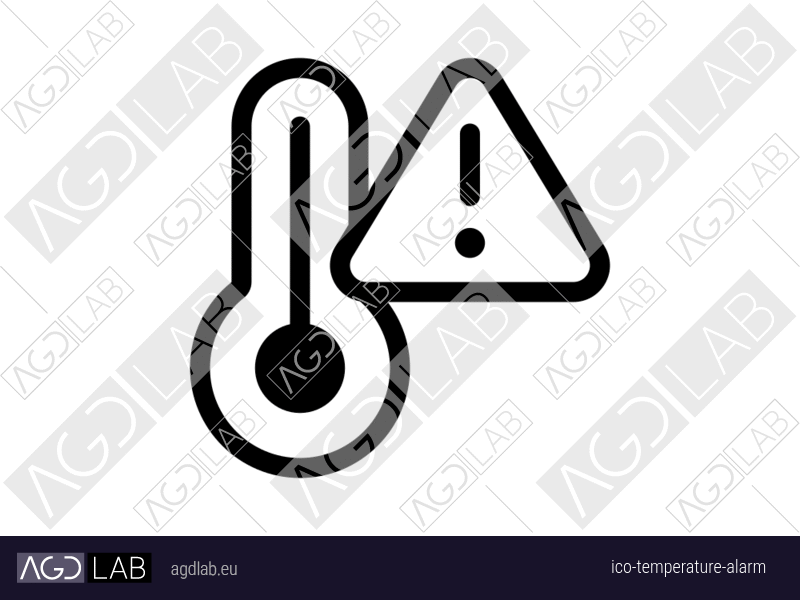Temperature alarm icon