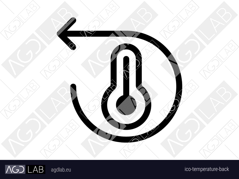 Temperature back icon