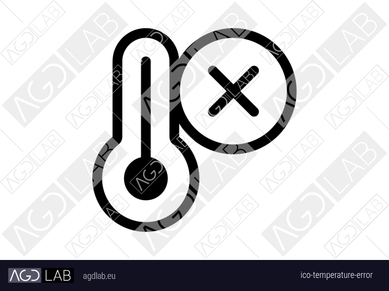 Temperature error icon