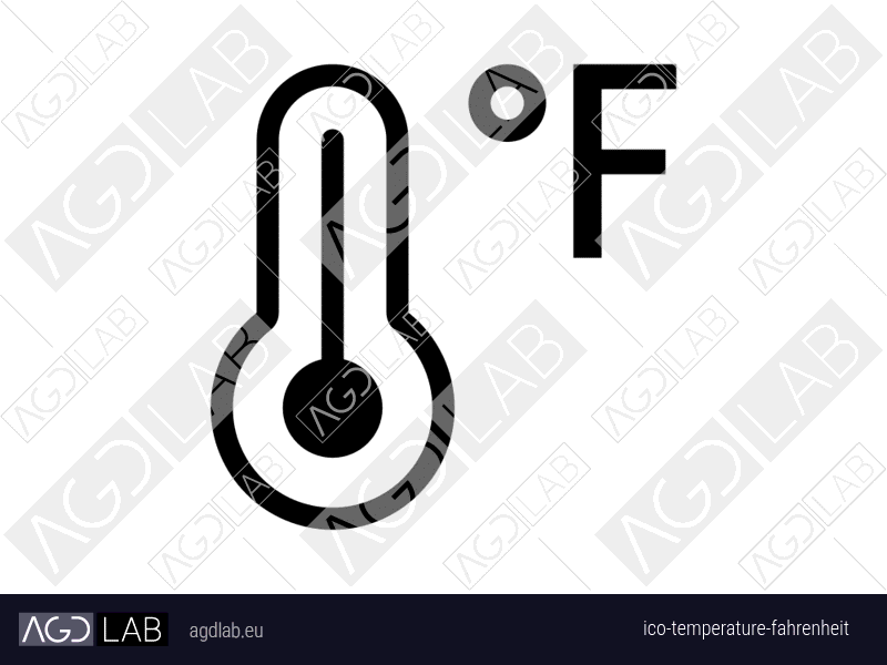 Temperature fahrenheit icon