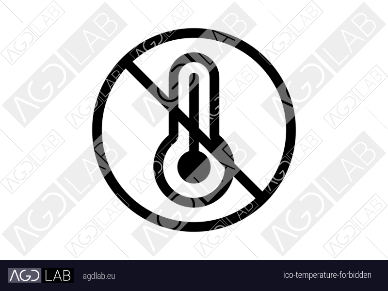 Temperature forbidden icon