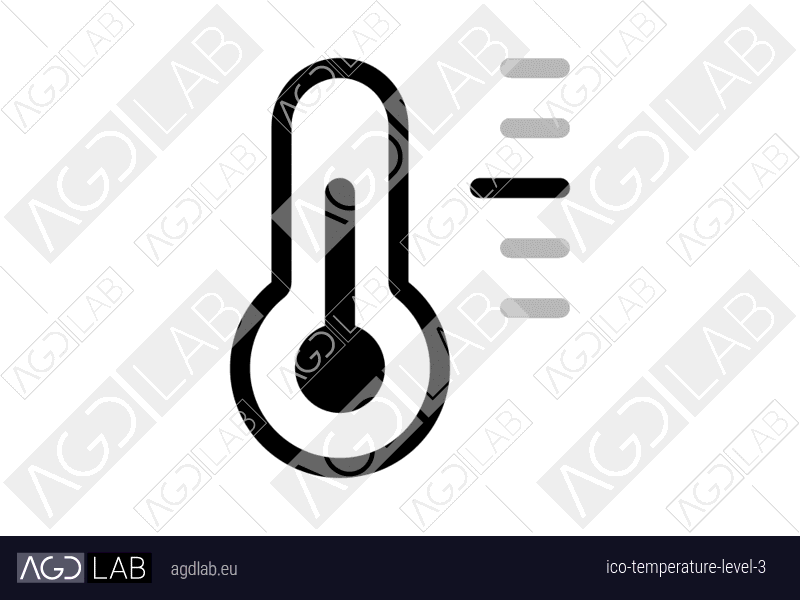 Temperature level 3 icon