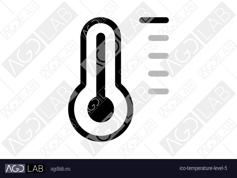 Temperature level 5 icon