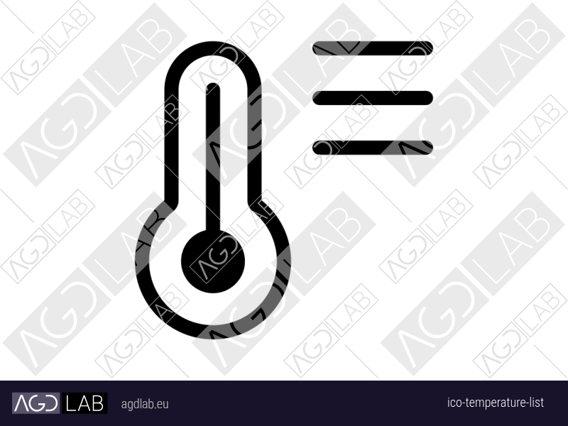 Temperature list icon