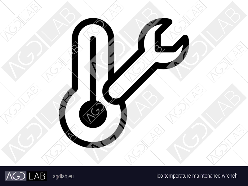 Temperature maintenance wrench icon