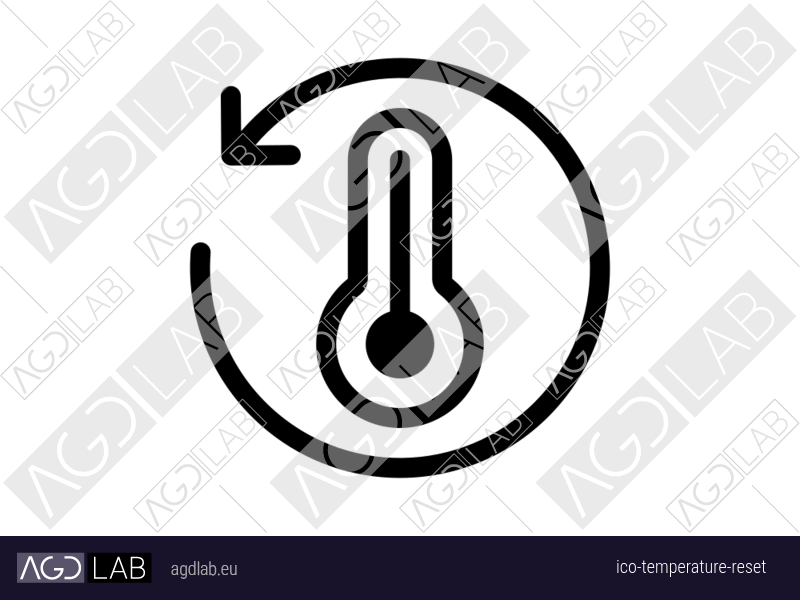 Temperature reset icon