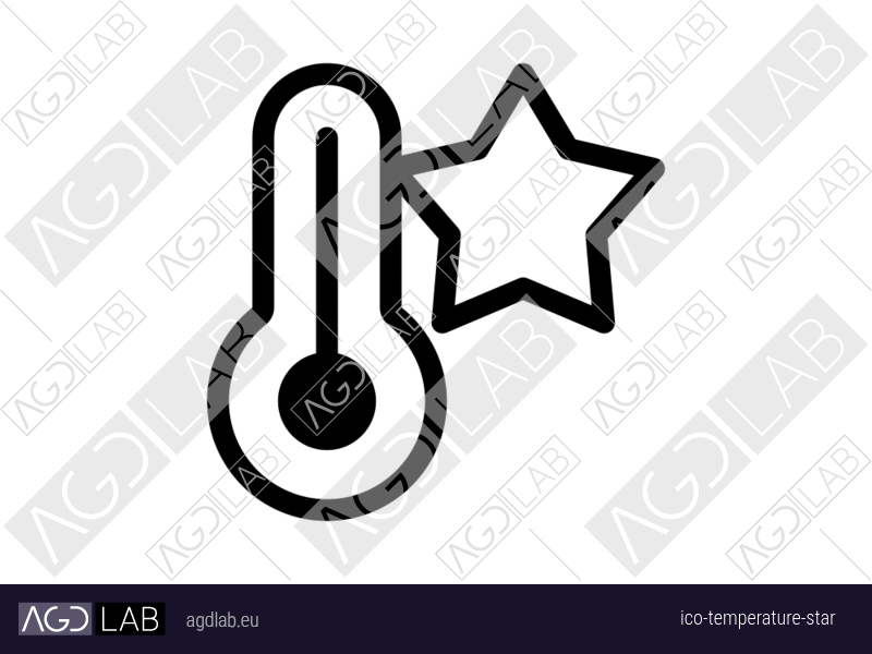 Temperature star icon