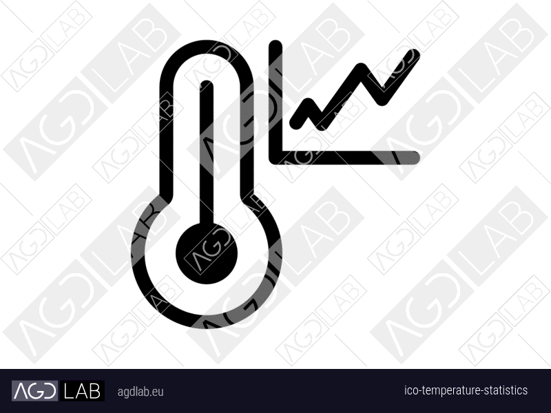 Temperature statistics icon