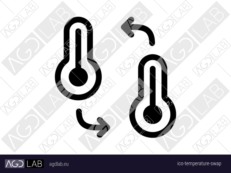 Temperature swap icon