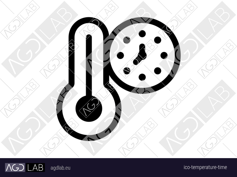 Temperature time icon