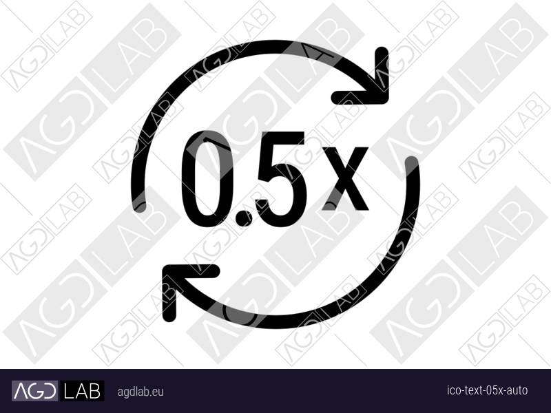 Text 0.5x auto icon