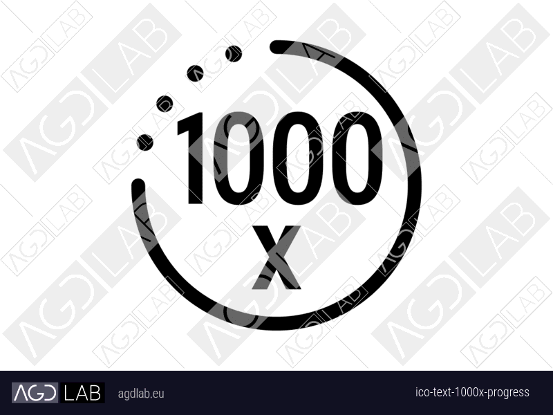 Text 1000x progress icon