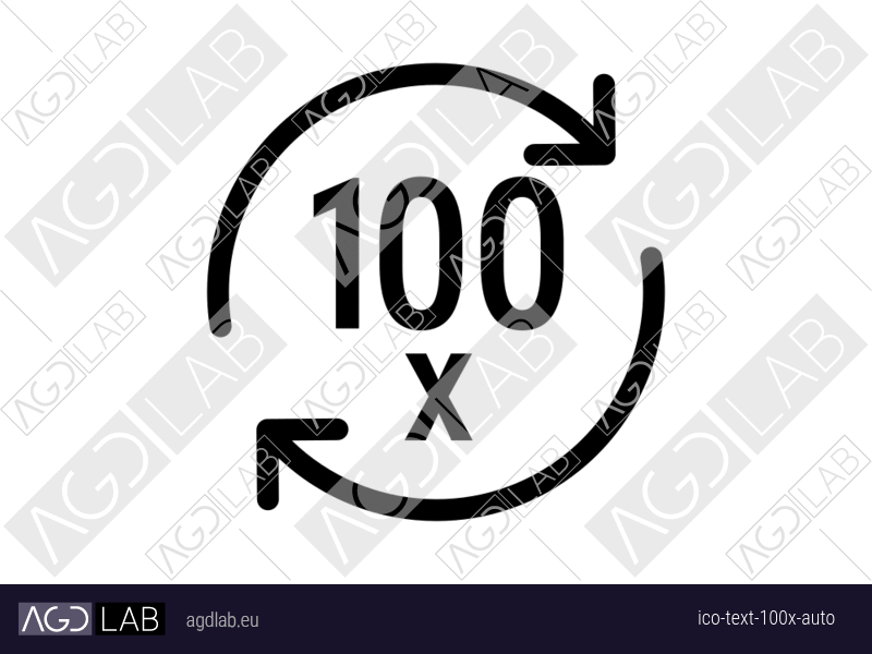 Text 100x auto icon