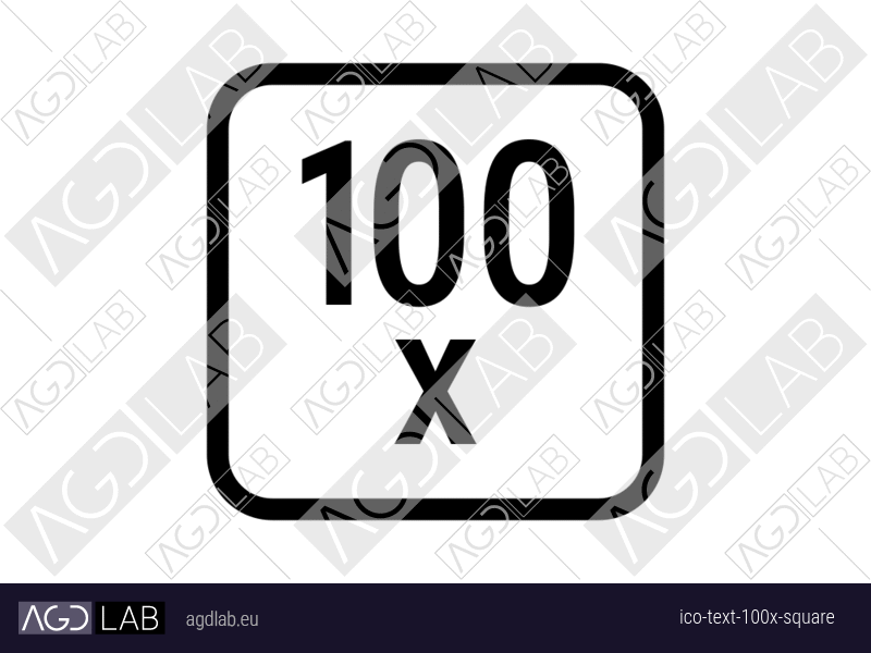 Text 100x square icon