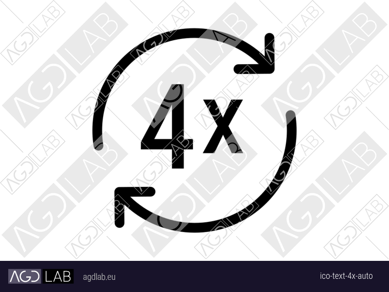 Text 4x auto icon