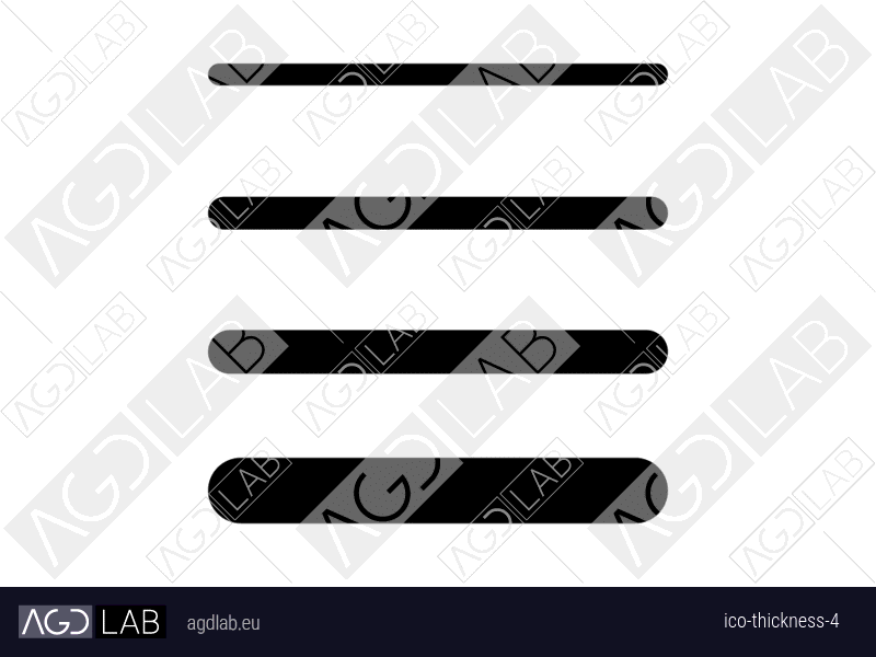 Thickness 4 icon