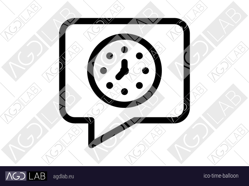 Time balloon icon