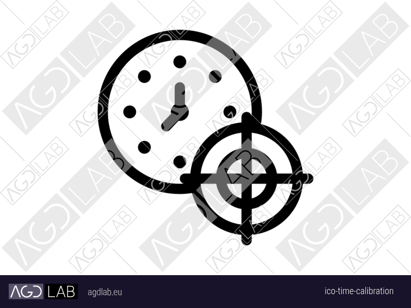 Time calibration icon
