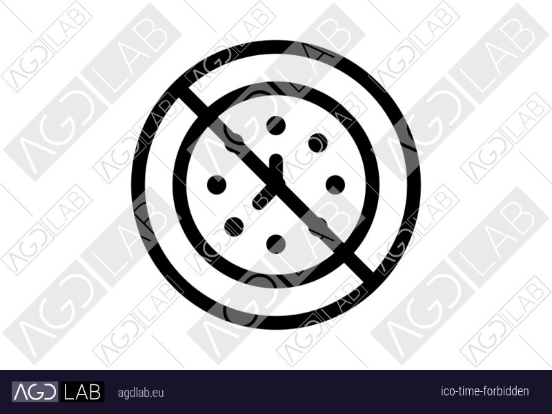 Time forbidden icon