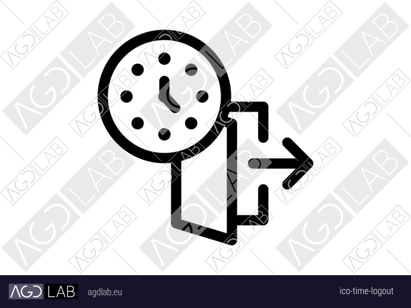 Time logout icon