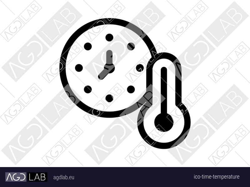 Time temperature icon