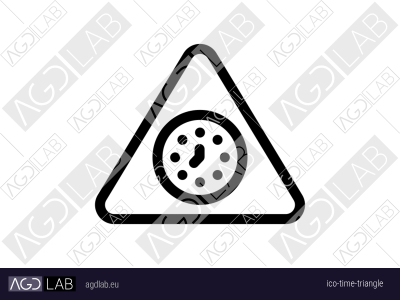 Time triangle icon