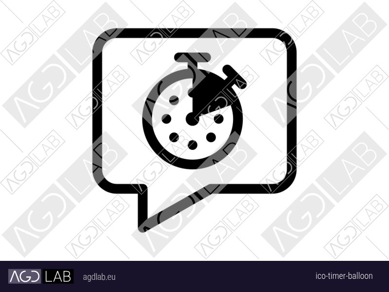 Timer balloon icon