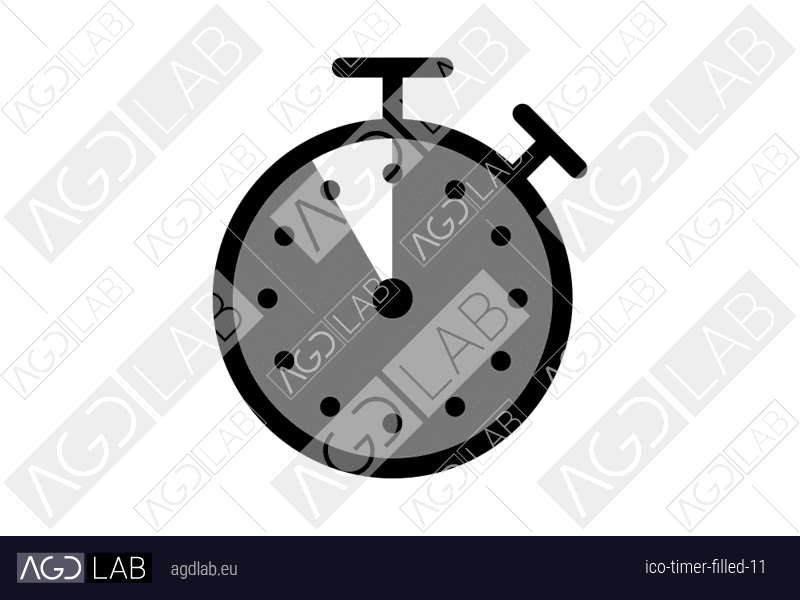 Timer filled 11 icon