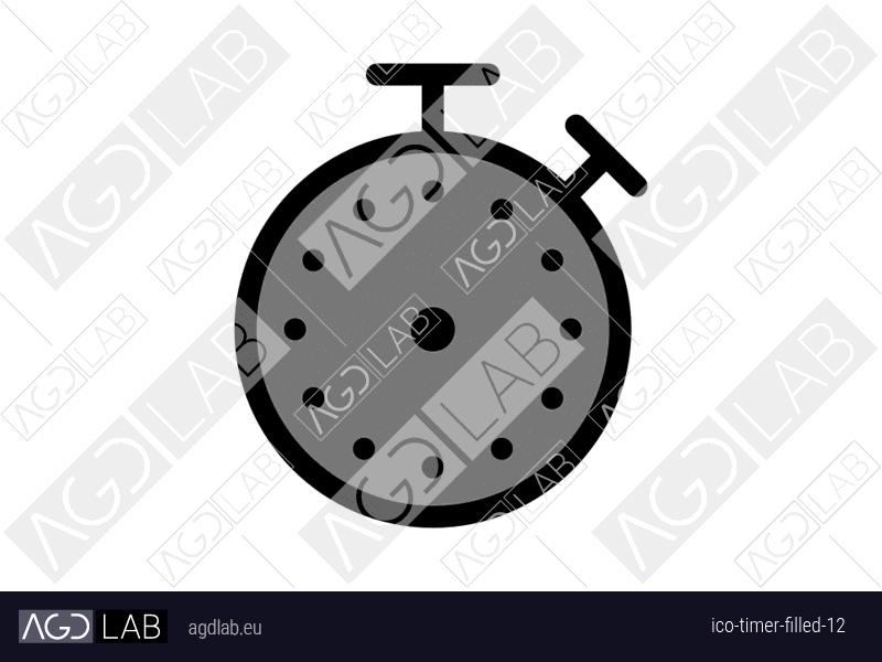 Timer filled 12 icon