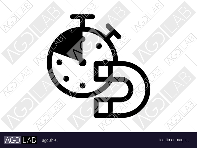 Timer magnet icon