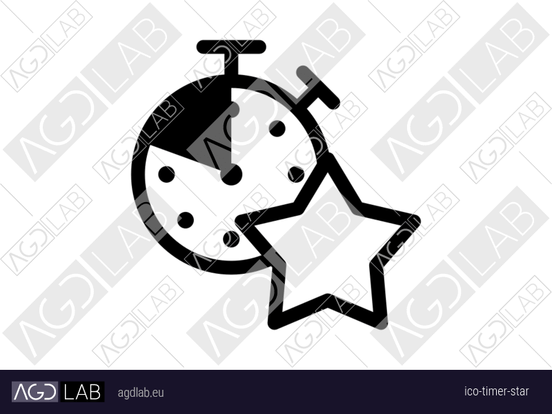 Timer star icon