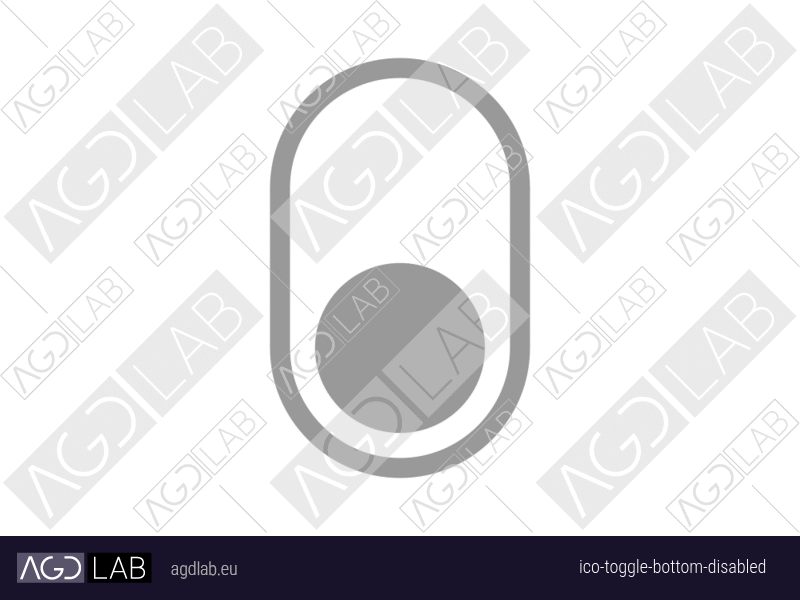 Toggle bottom disabled icon
