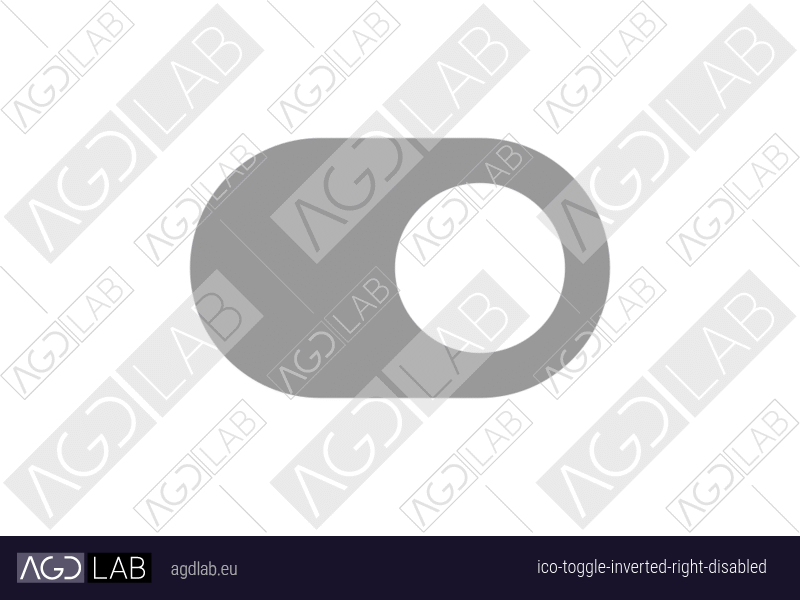 Toggle inverted right disabled icon
