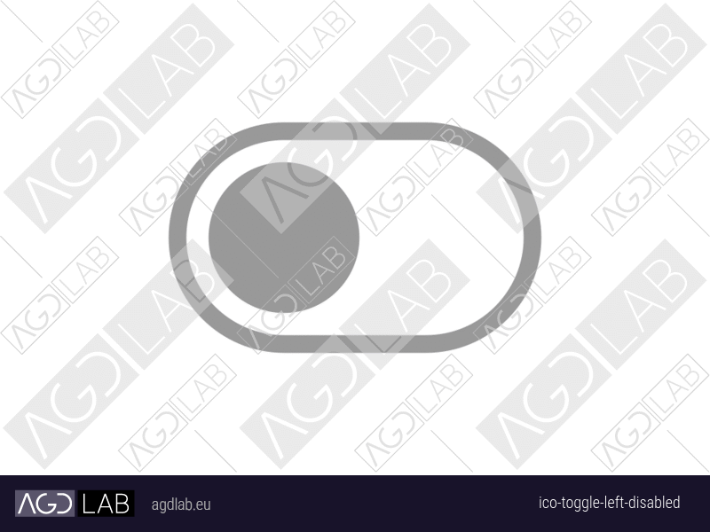 Toggle left disabled icon