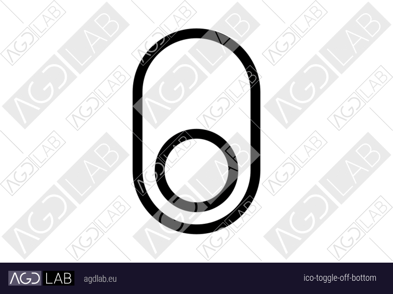 Toggle off bottom icon