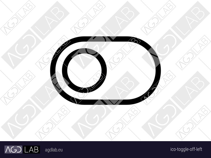 Toggle off left icon