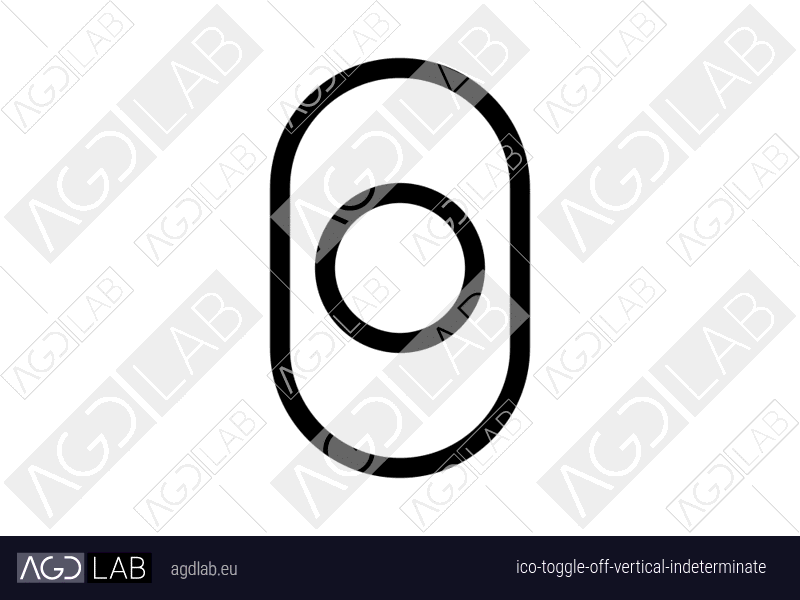 Toggle off vertical indeterminate icon