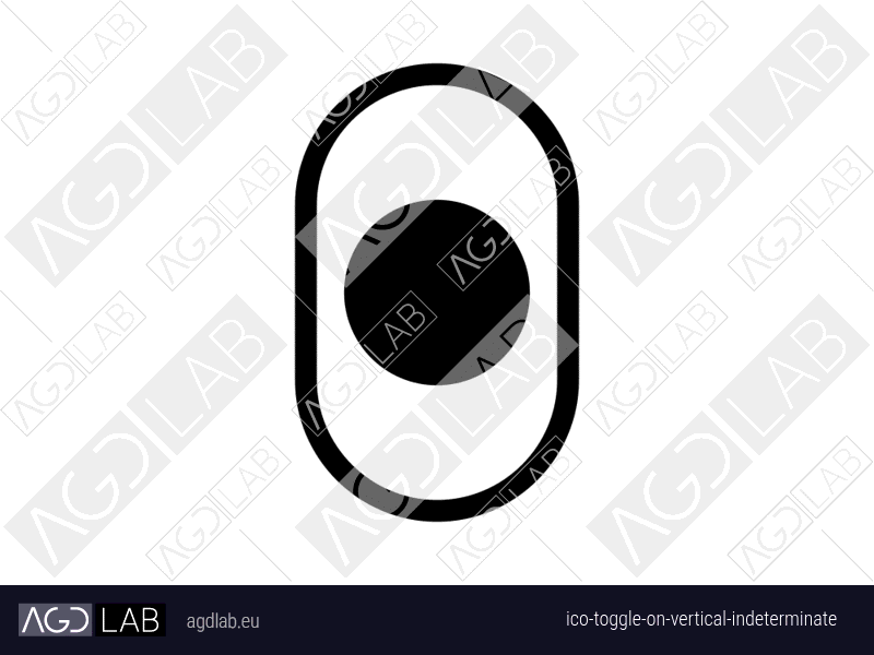 Toggle ON vertical indeterminate icon
