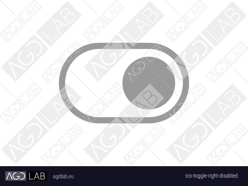 Toggle right disabled icon