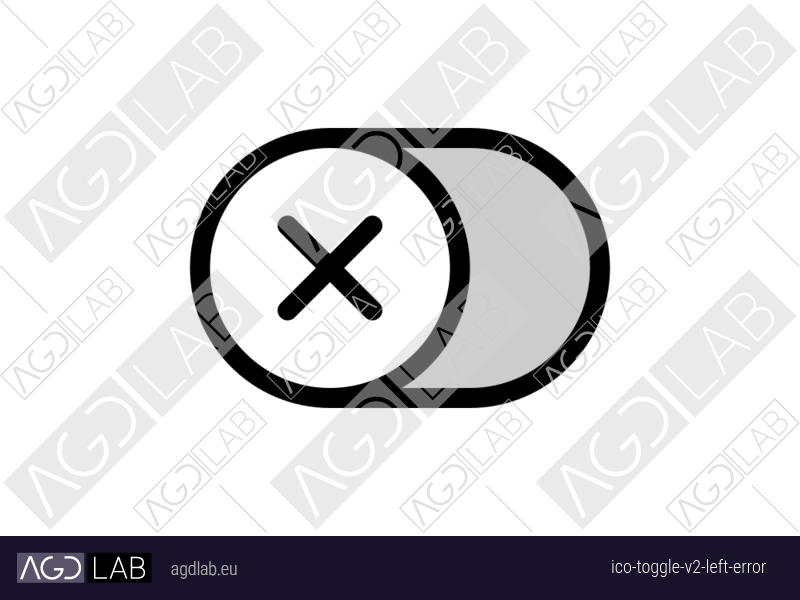 Toggle alternative version left error icon
