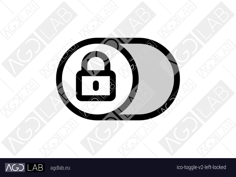 Toggle alternative version left locked icon