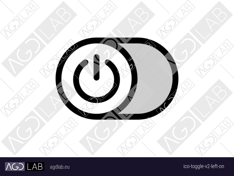 Toggle alternative version left ON icon