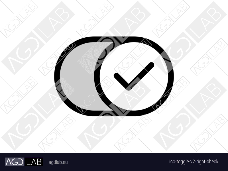 Toggle alternative version right check icon