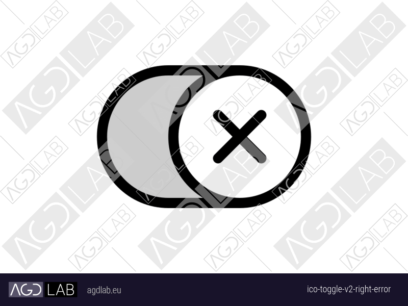 Toggle alternative version right error icon