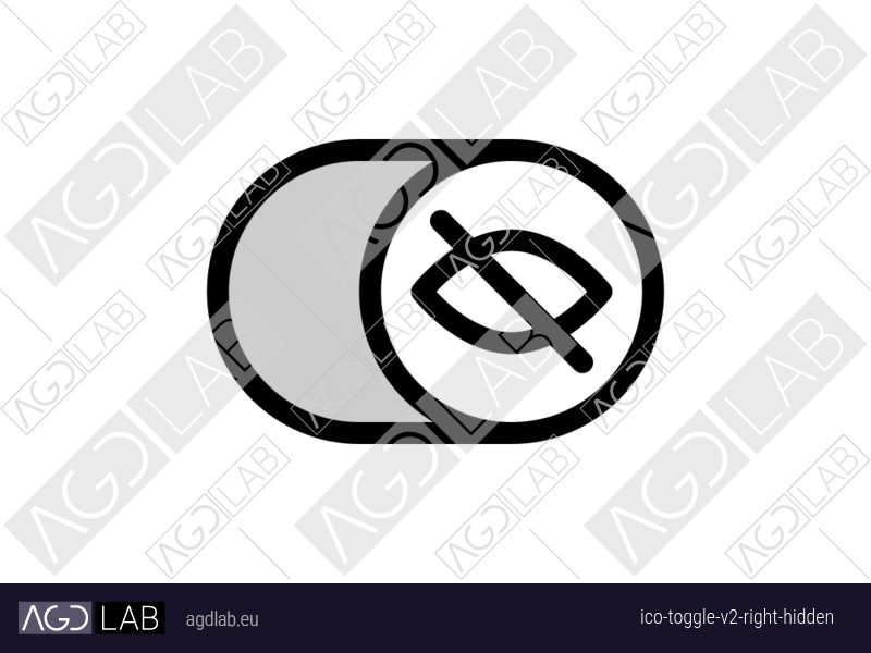 Toggle alternative version right hidden icon