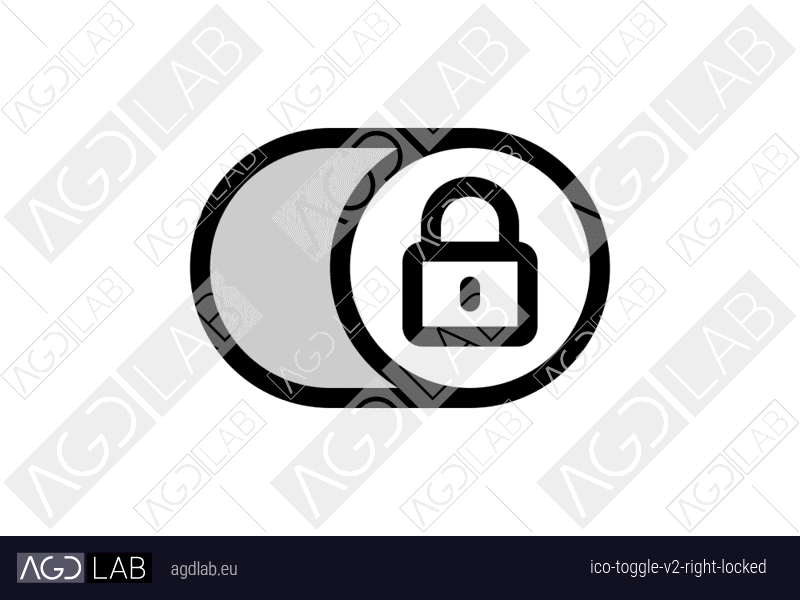 Toggle alternative version right locked icon