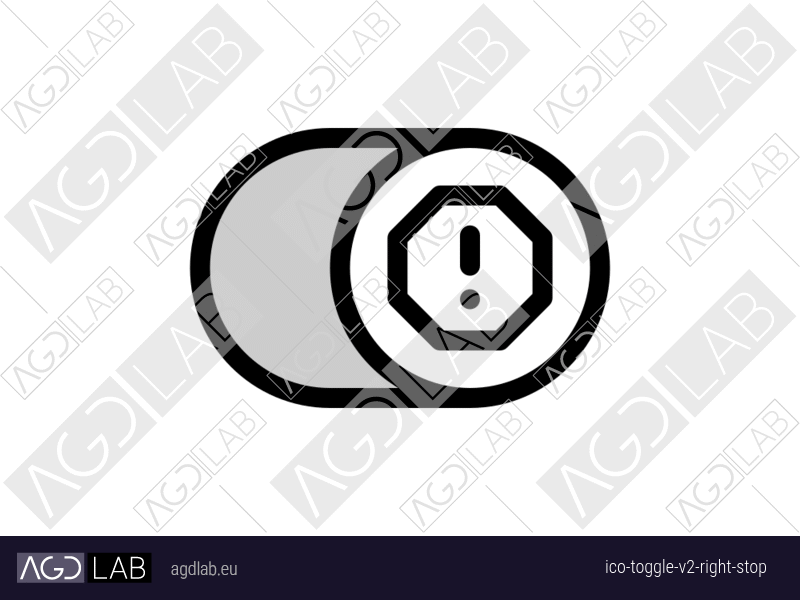 Toggle alternative version right stop icon