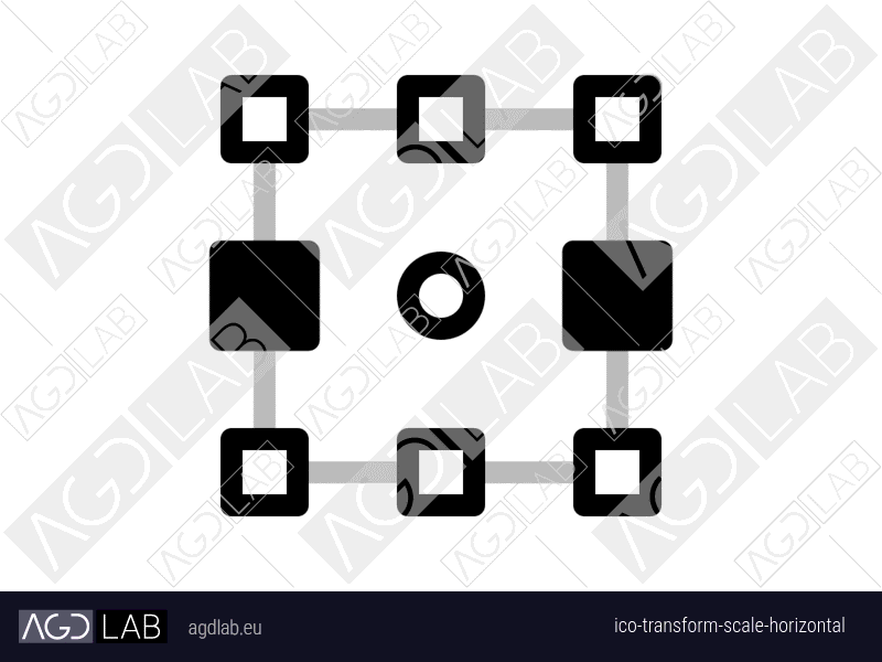 Transform scale horizontal icon